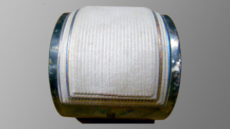Adjusting rings used in oil and gas industry equipment need protection from wear and erosion.